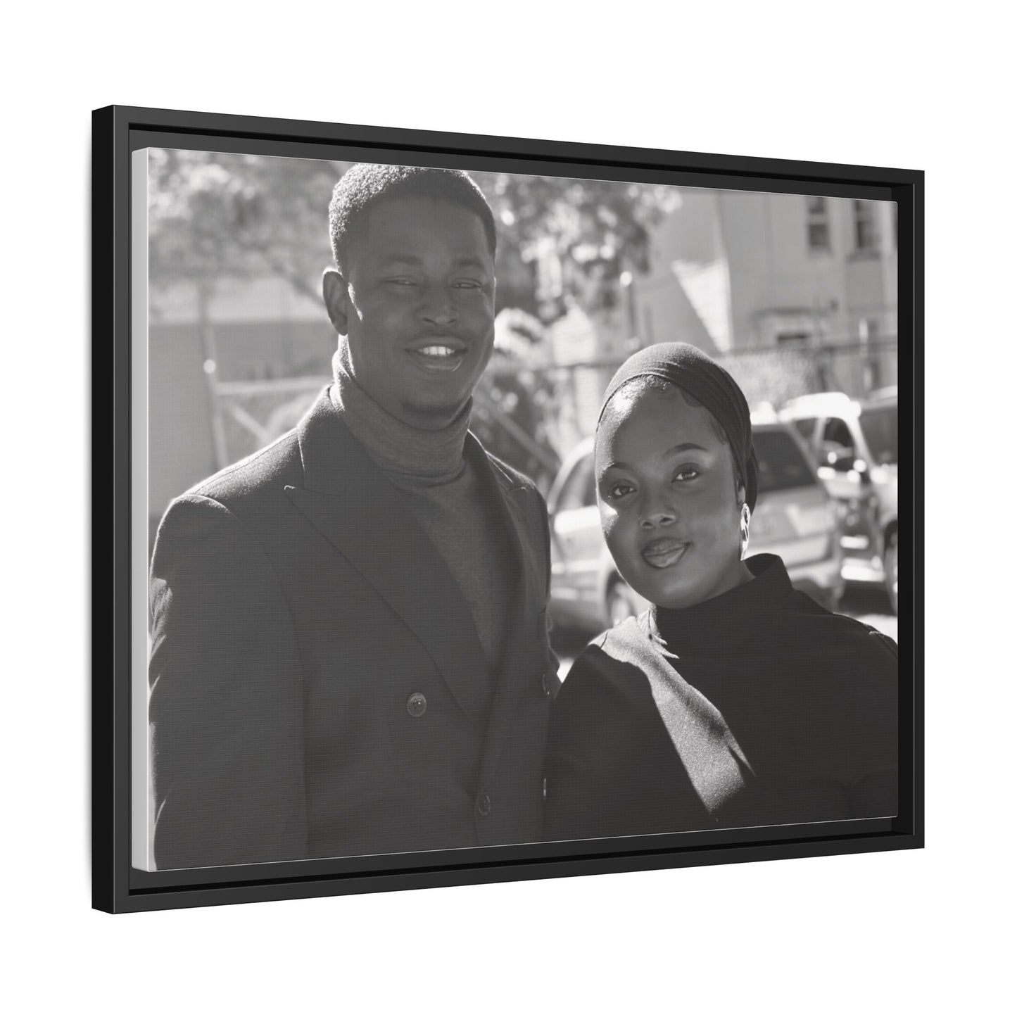 Matte Canvas, Black Frame