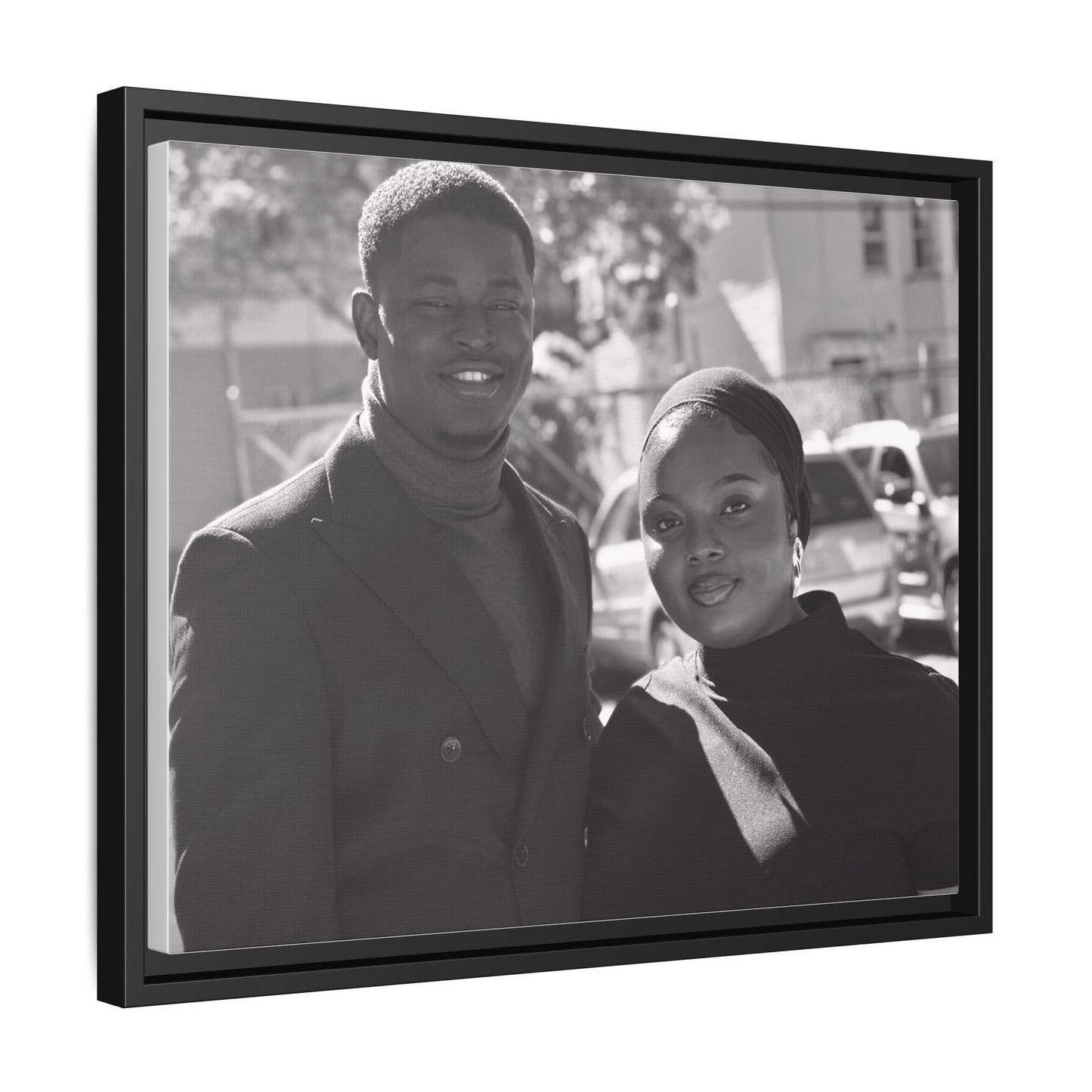 Matte Canvas, Black Frame