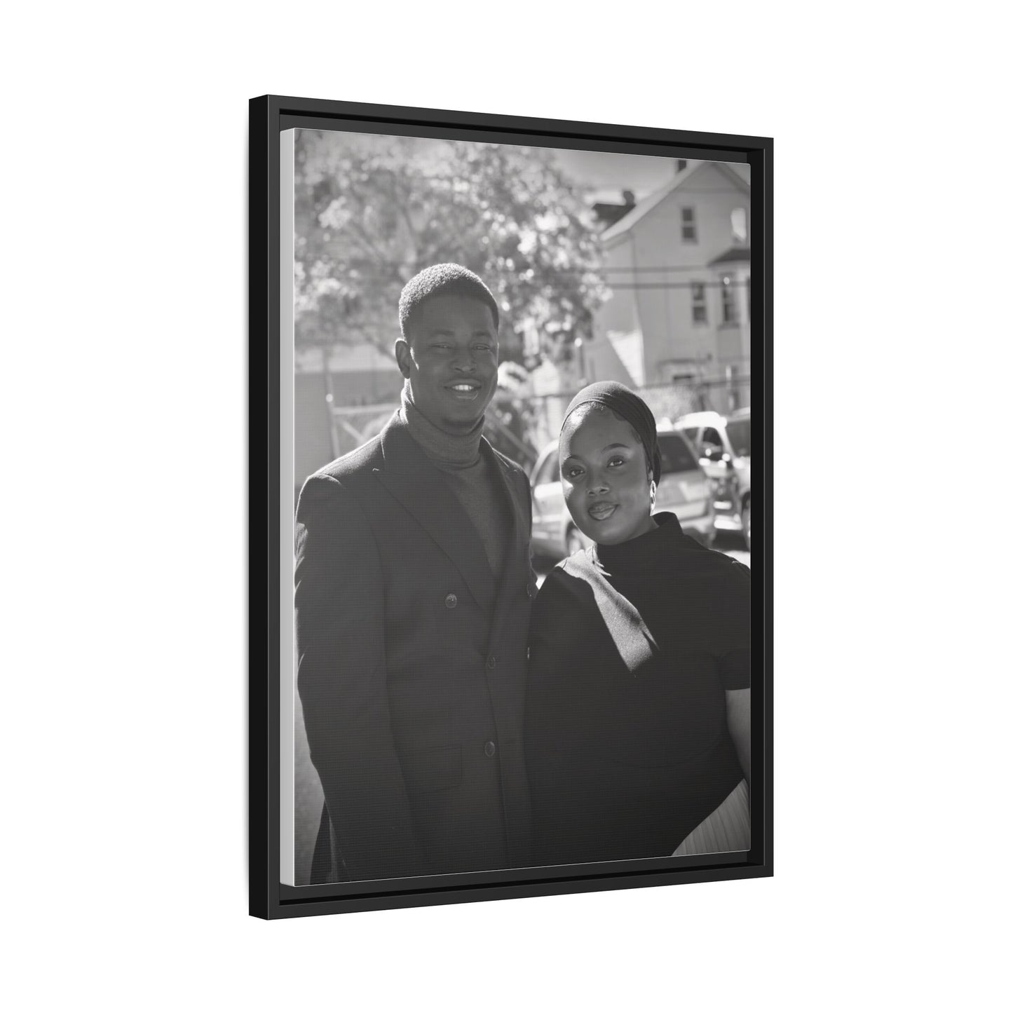 Matte Canvas, Black Frame