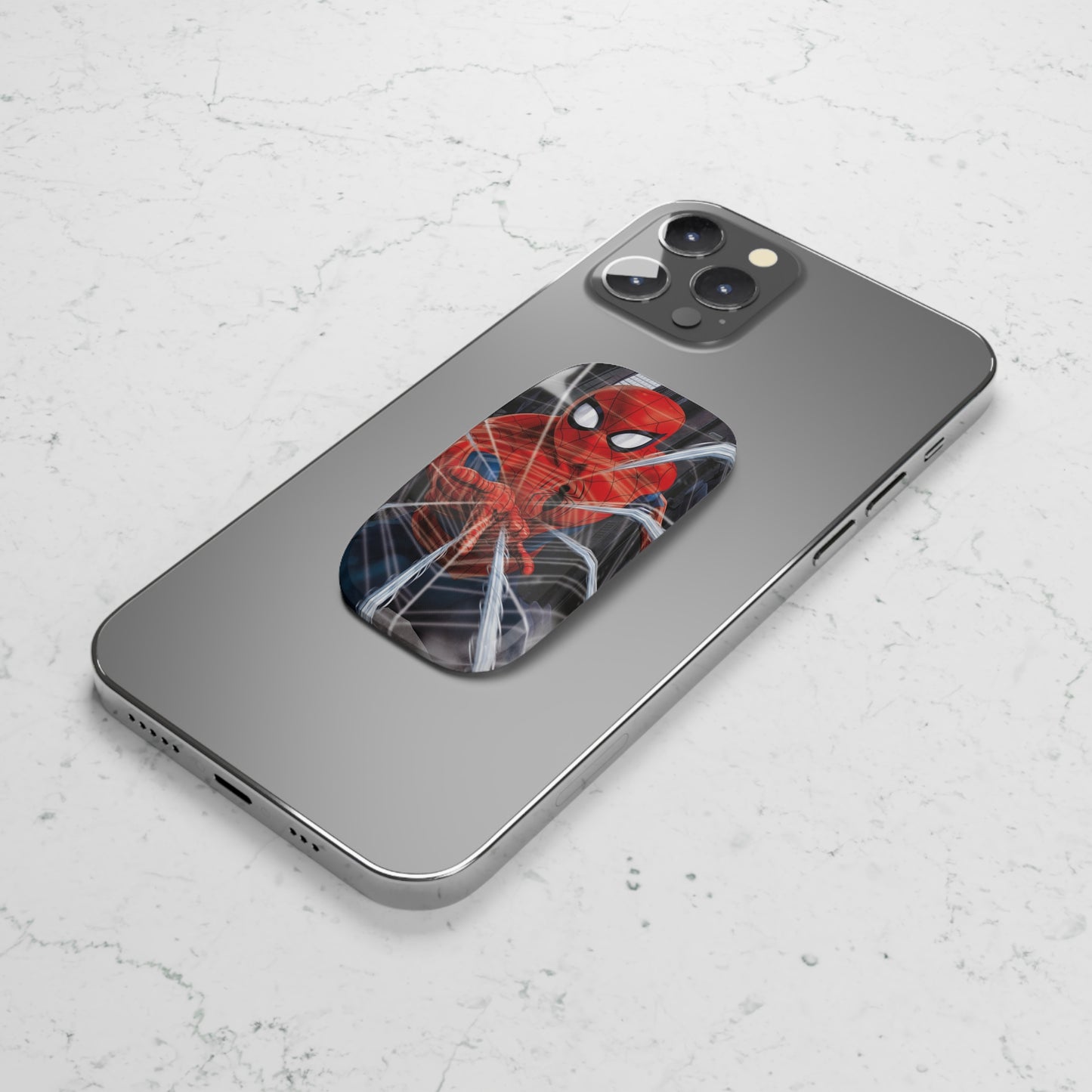 Phone Click-On Grip/ Spider-Man design