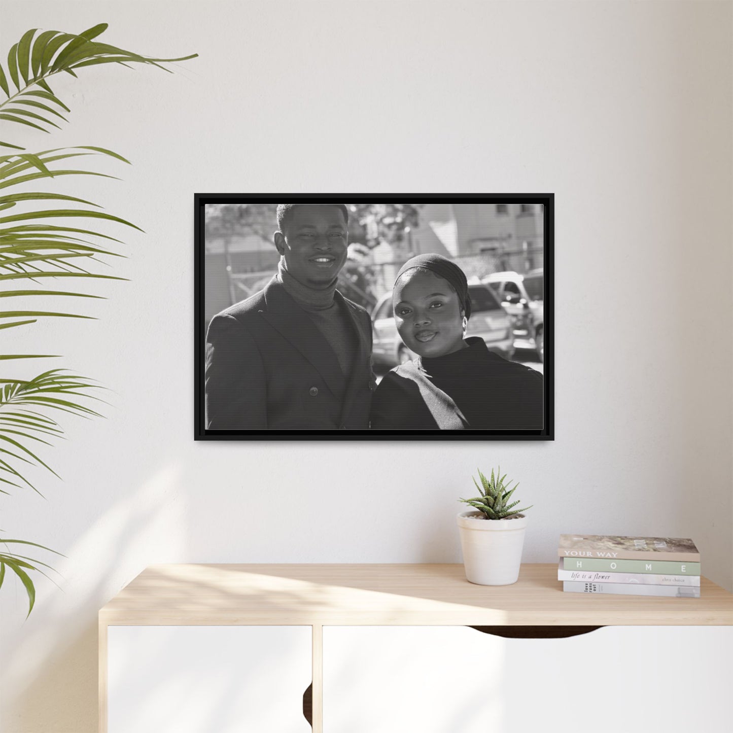 Matte Canvas, Black Frame