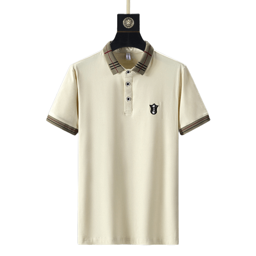 Optimize product title: Men's Embroidered Khaki Polo Shirt for a Stylish Summer Look