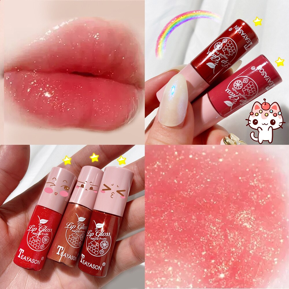 Mini 10 Colors Liquid Lip Gloss Waterproof Non-stick 24 Hours Long Lasting Velvet Matte Lipstick Lip Gloss Cosmetic Makeup Care